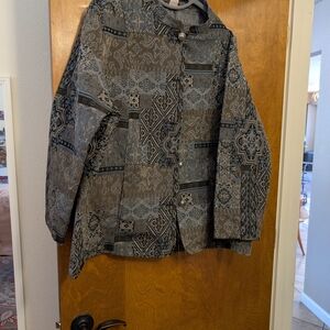 Tudor Court Black and Gray Patterned Jacket